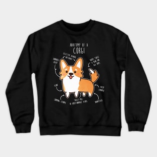 Corgi Red Dog Anatomy Crewneck Sweatshirt